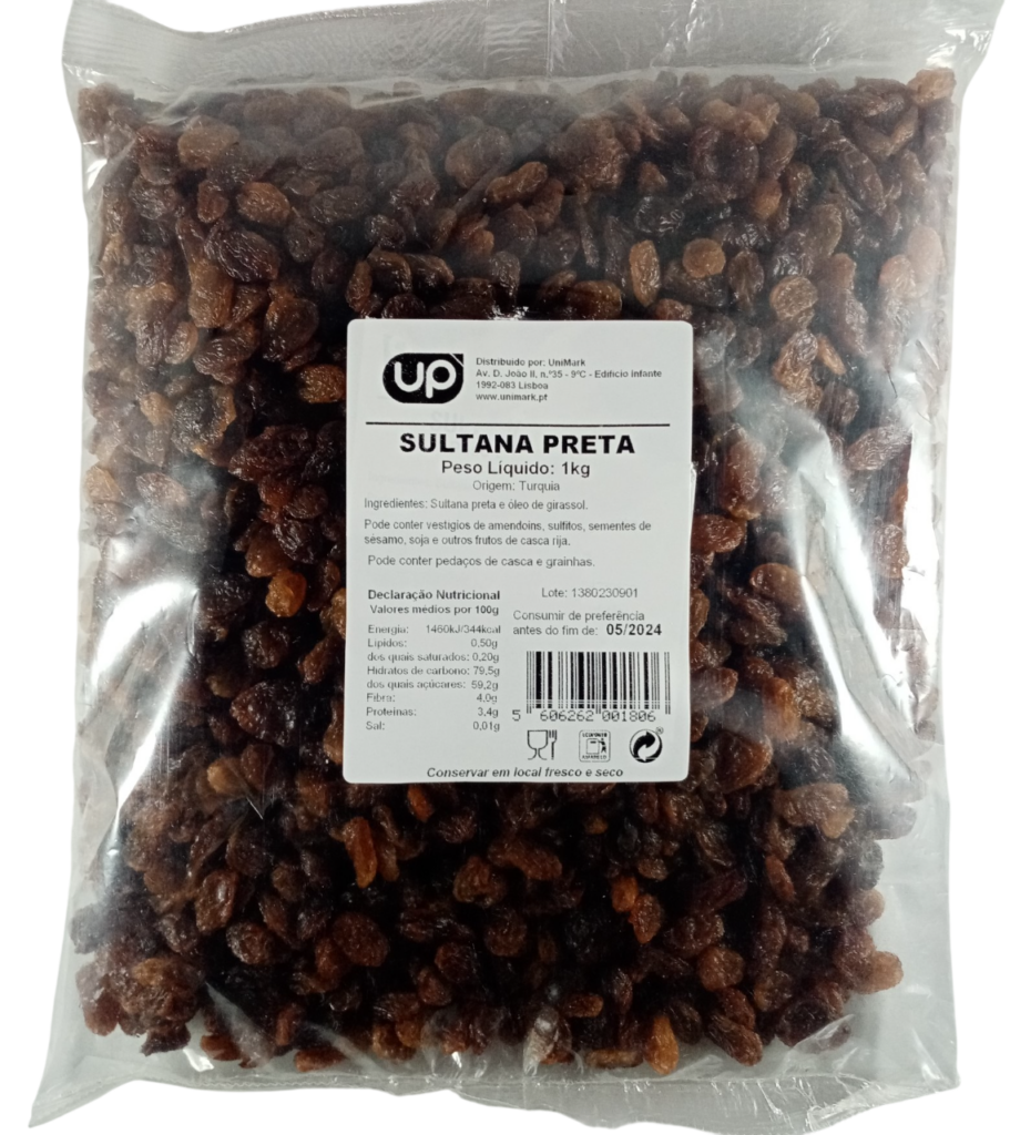 Sultana Preta UP saq. 1kg