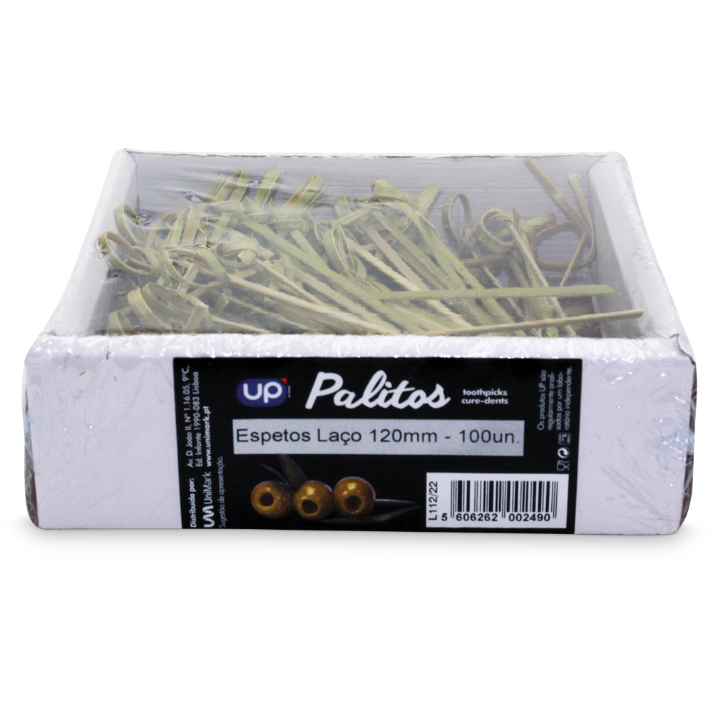 Espetos 120mm Laço UP 100un