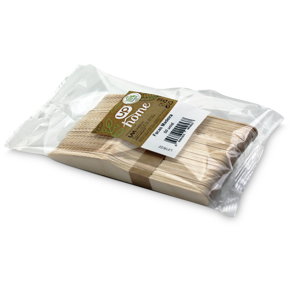 Faca Madeira UP Home 50un