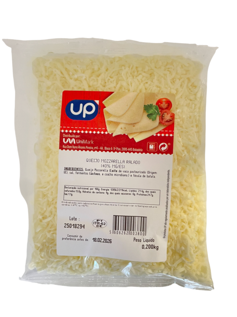 Queijo Mozzarella UP Ralado 200g