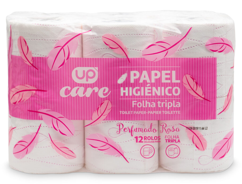 Papel Hig. Perf. Rosa UP Care FT 12 rolos