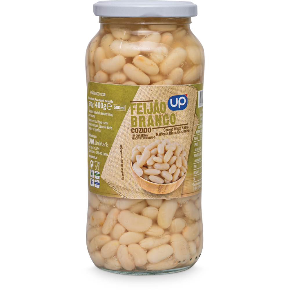 Feijão Branco UP Frasco 570g