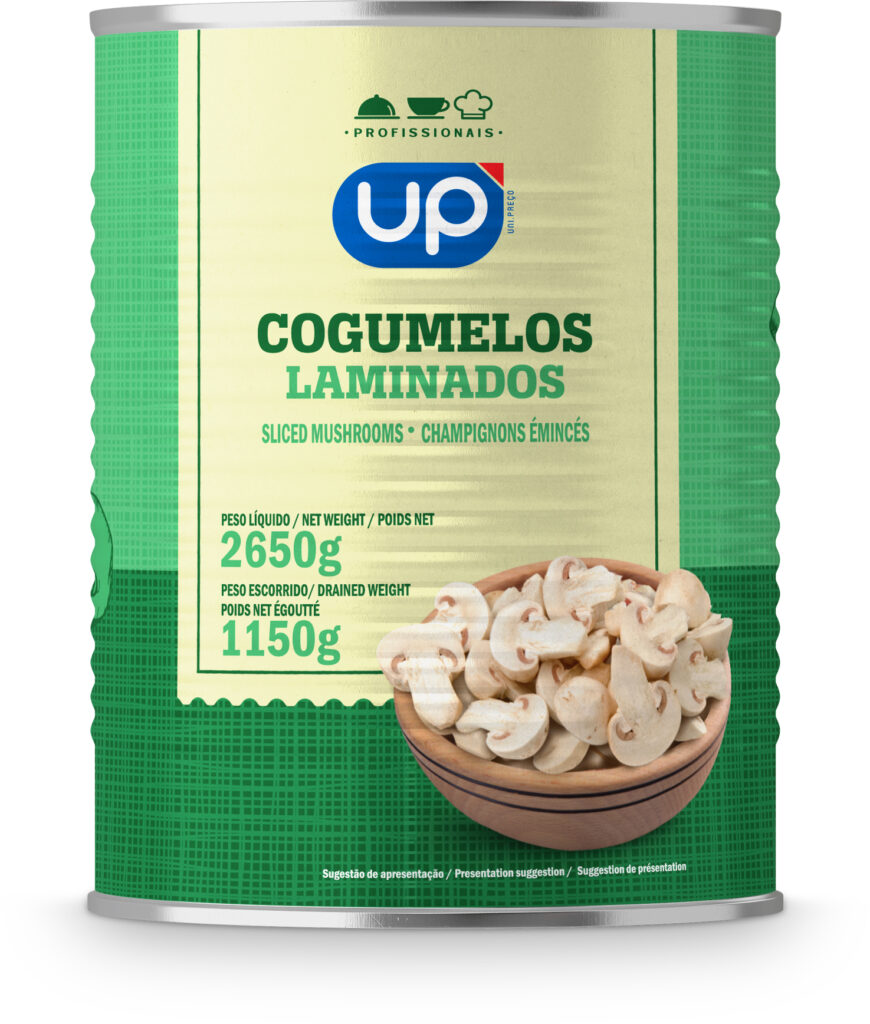 Cogumelos 1ª Escolha Laminados UP 2500g