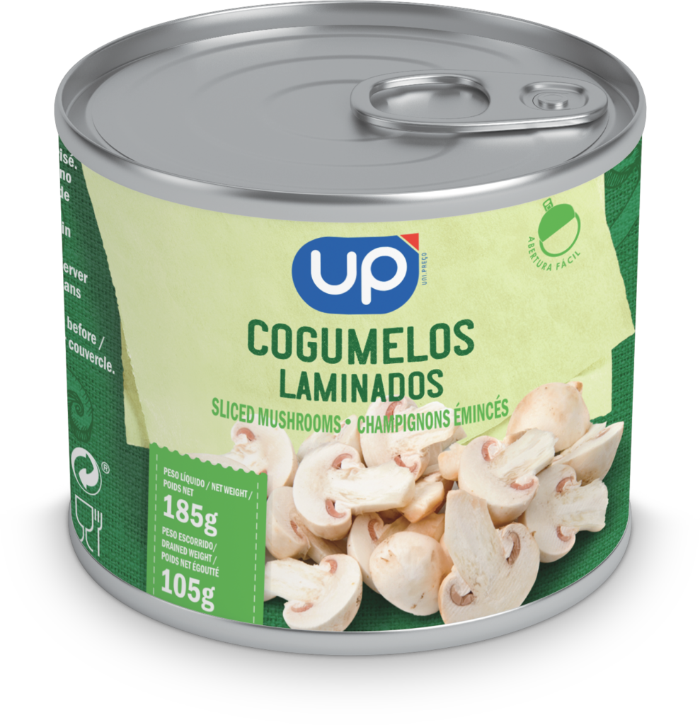 Cogumelos 1ª Escolha Laminados UP 185g