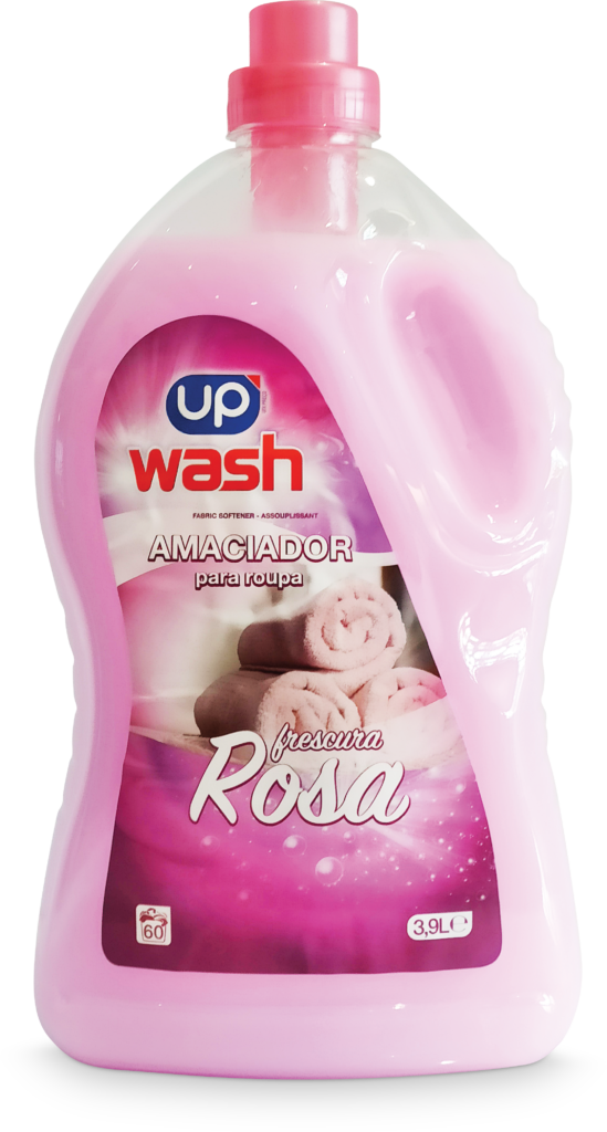 Amaciador Roupa Frescura Rosa UP Wash 3,9lt 60doses