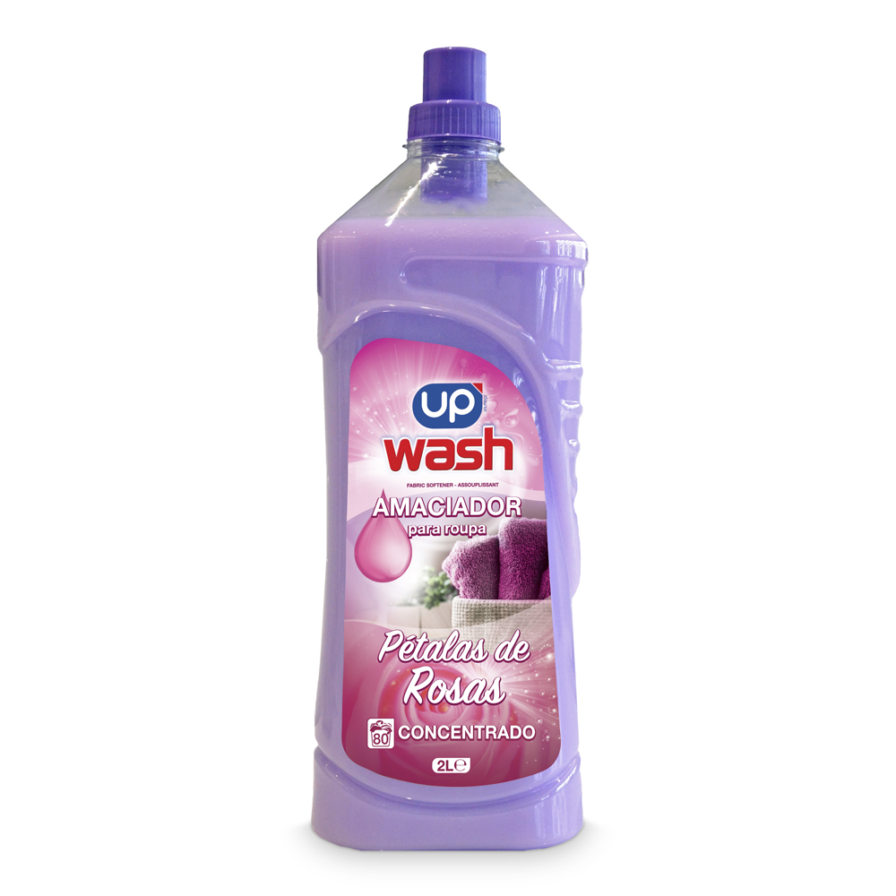 Amaciador Roupa Concentrado Pétalas de Rosa UP Wash 2lt 80doses