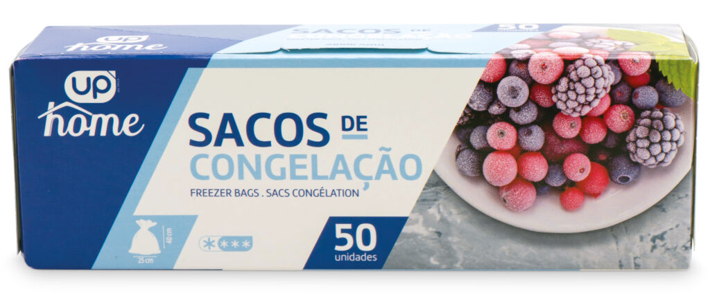 Sacos Congelação UP Home 25x40cm 50un