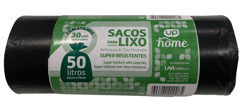Sacos Lixo UP Home 50lt 30un