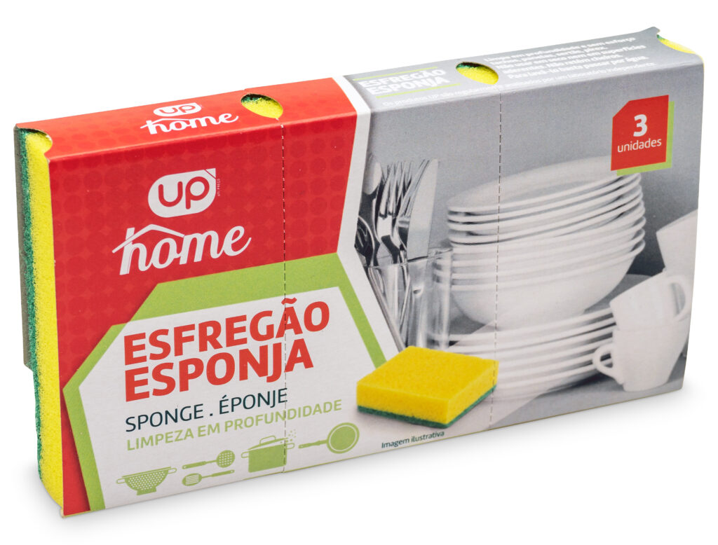 Esfregão Esponja UP Home 500g 3un