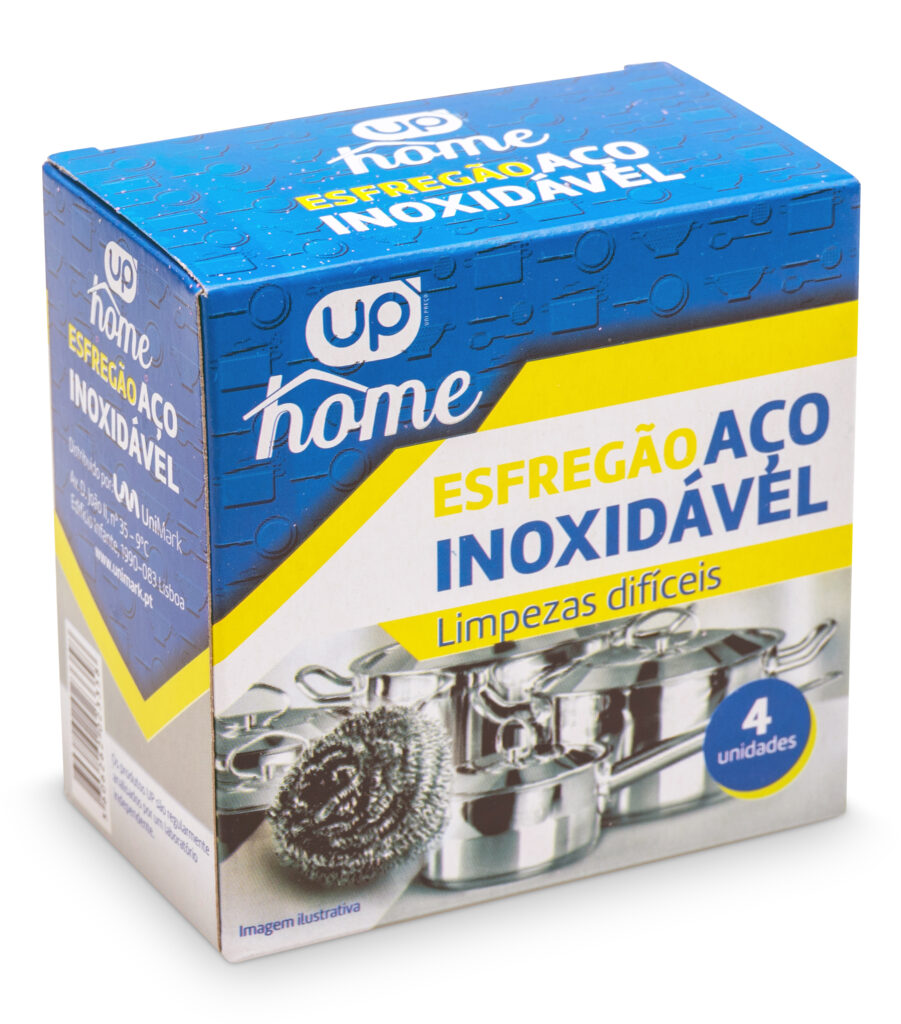 Esfregão Inox UP Home 4un