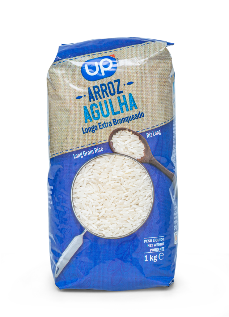 Arroz Agulha Longo Branqueado UP 1kg
