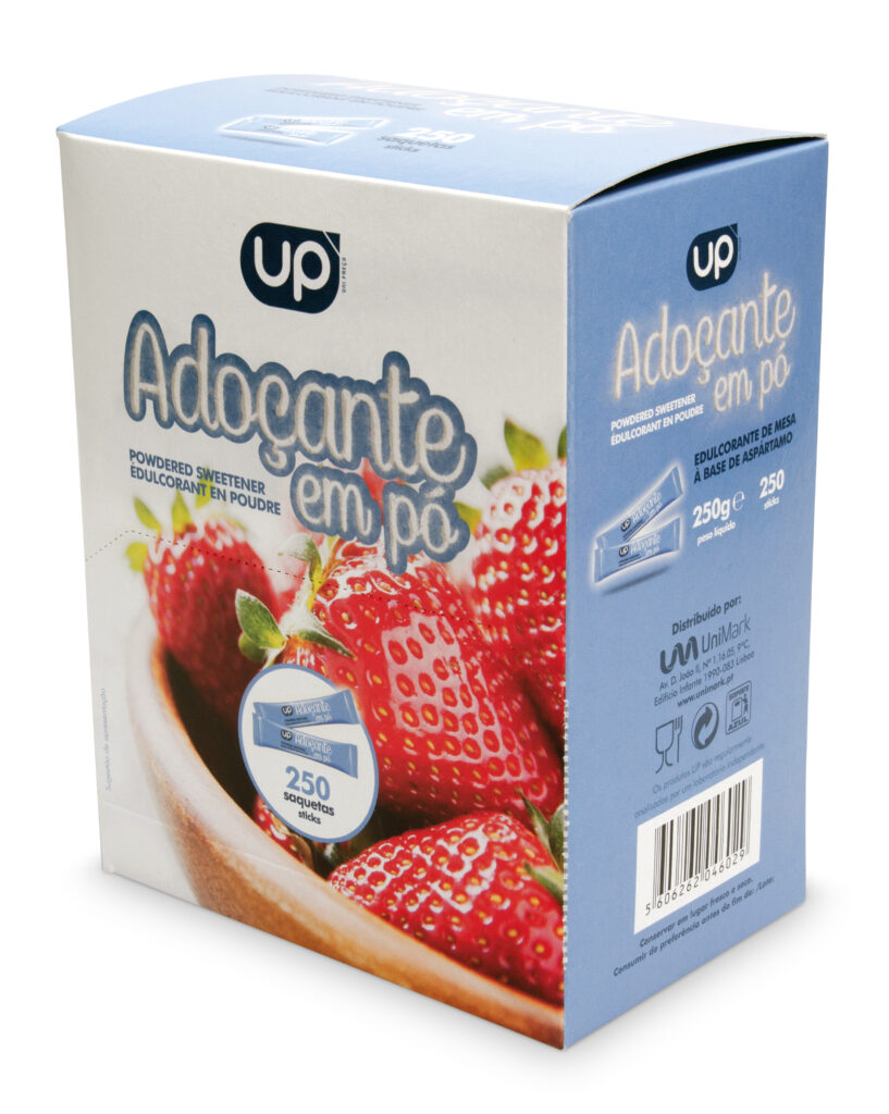 Adoçante Pó UP Caixa 250 sticks