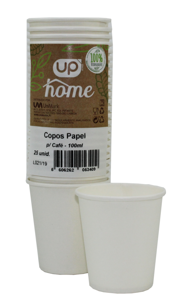 Copo Papel p/Café UP Home 100ml 25un