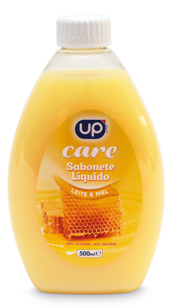 Sabonete Líq. Leite e Mel UP Care Rec. 500ml