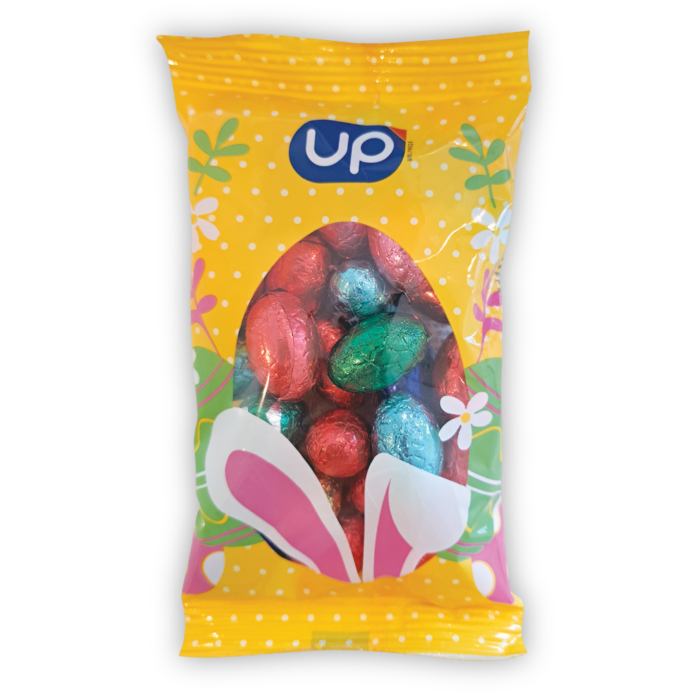 Ovinhos de Choc Rech c/Creme de Avelã UP 180g