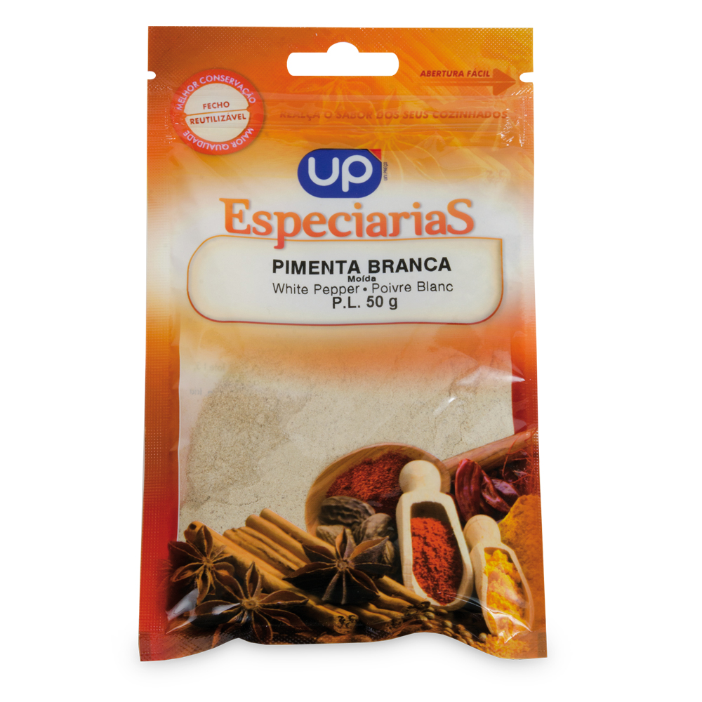 Pimenta Branca Moída UP 50g