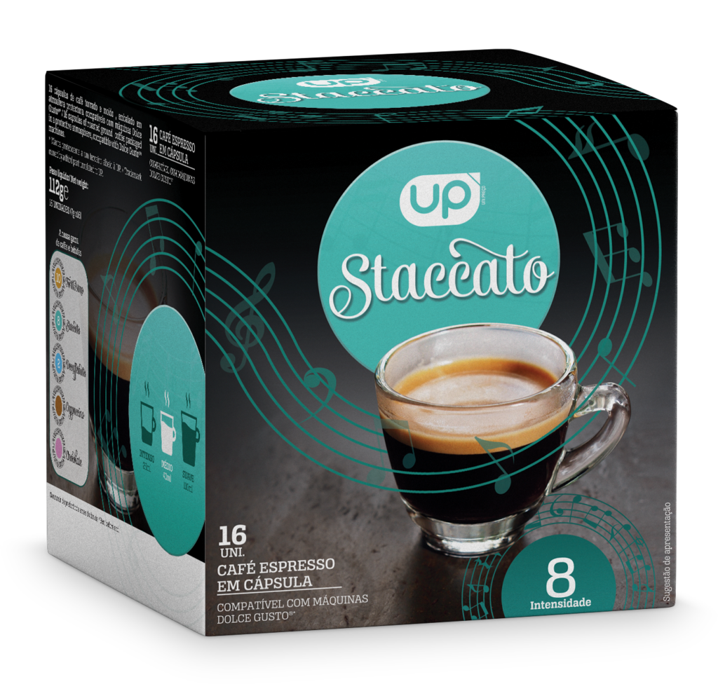 Café UP Cáps. DG 16un – Staccatto – Intens. 8