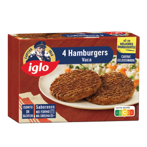Hamburguers de Vaca s/Gluten Iglo 320g