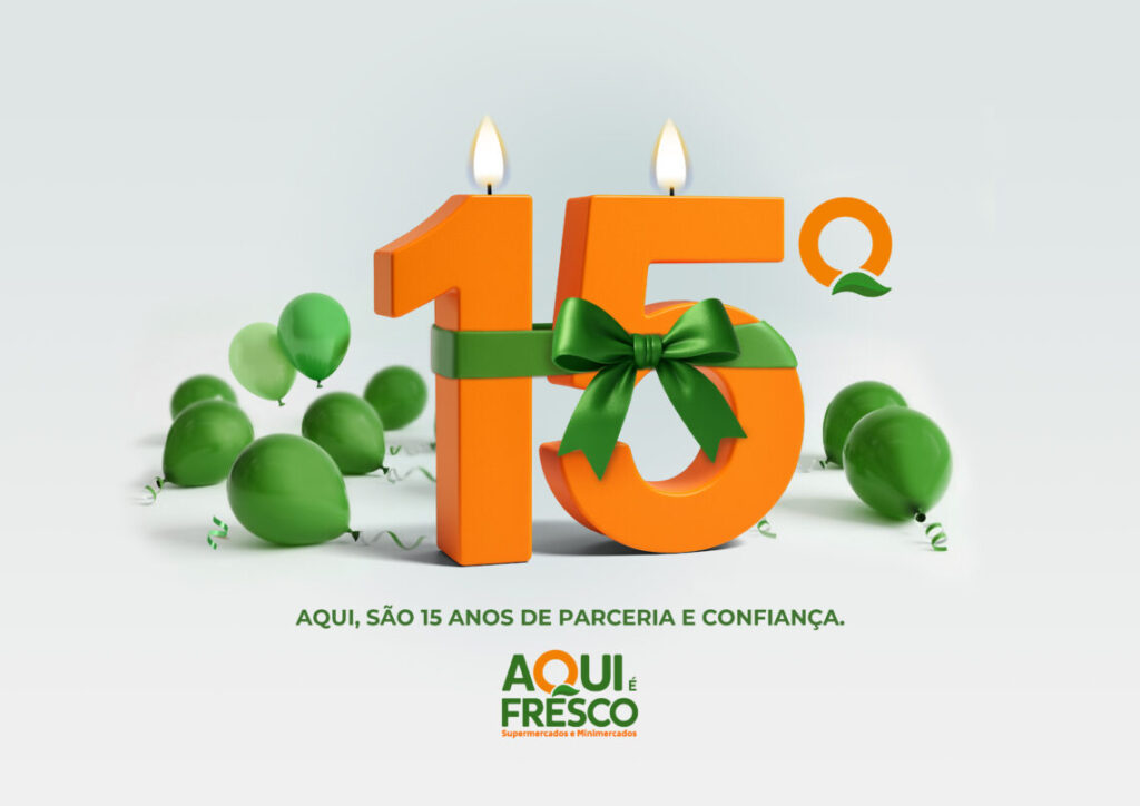 Aqui é Fresco completa 15 anos com 650 lojas em todo o país