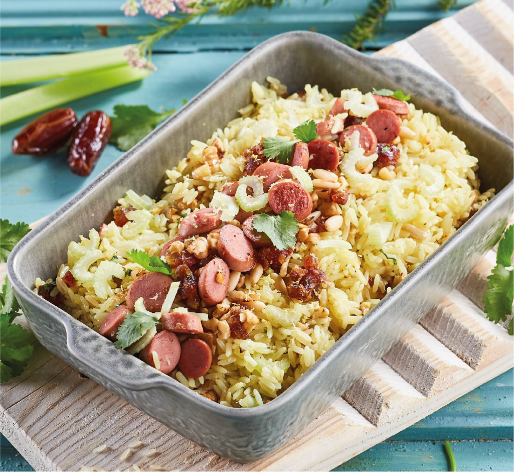 Salada Fria de Salsicha e Arroz