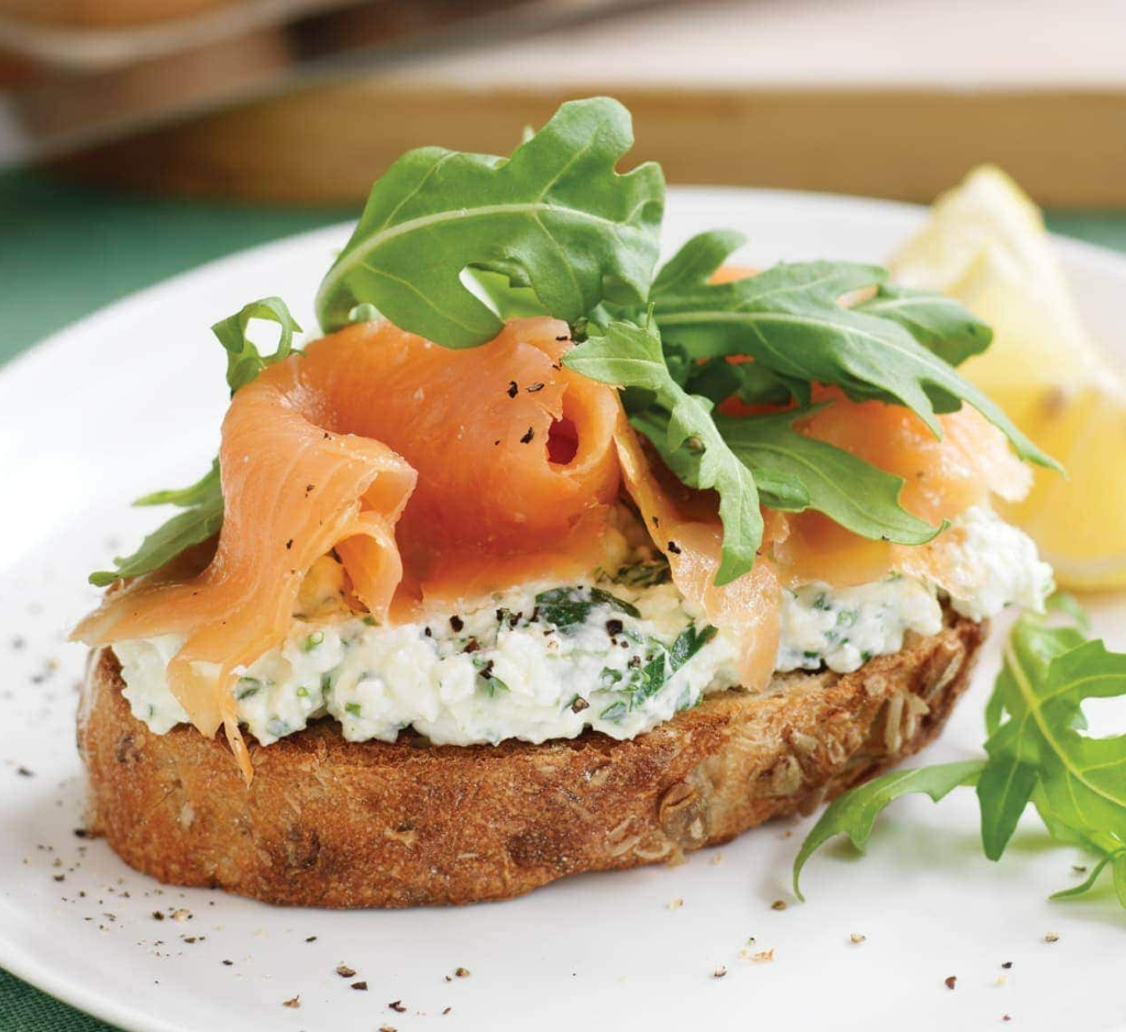 Tosta de Salmão Fumado