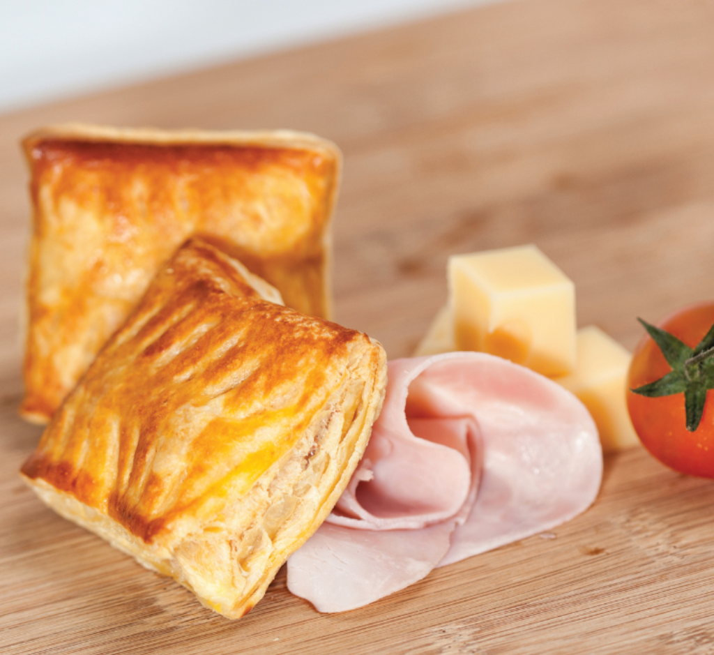 Folhados de Queijo e Fiambre