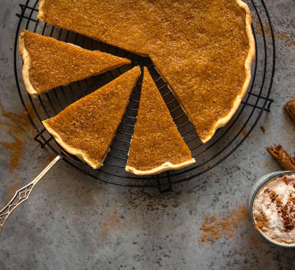 Tarte Cremosa de Abóbora e Canela
