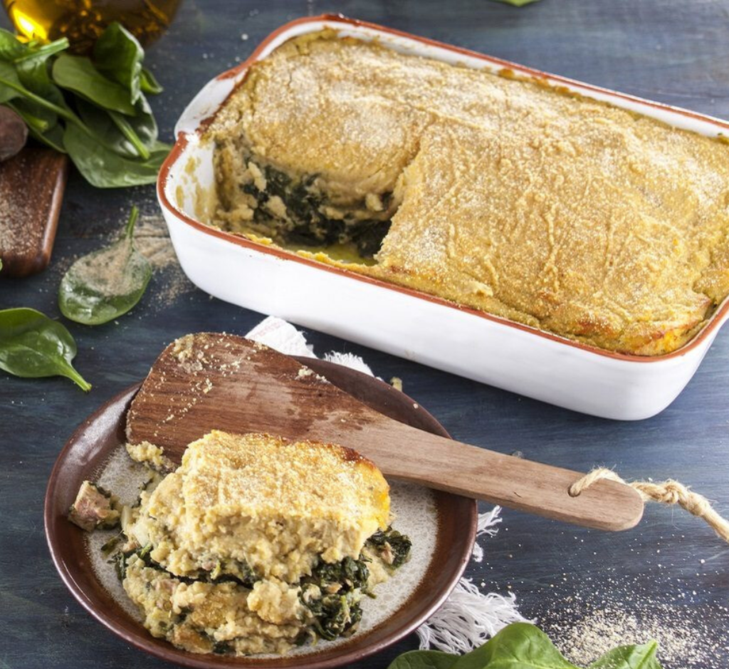 Empadão de Atum com Espinafres e Batata Doce