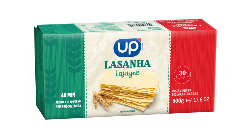 Folhas de Lasanha UP 500g