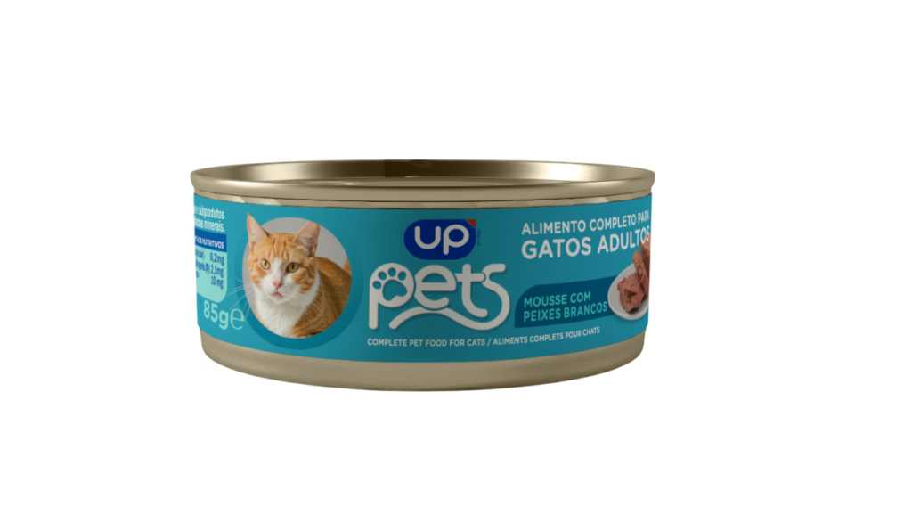 Alim. Húmido p/ Gato Mousse Peixe UP Pets 85g
