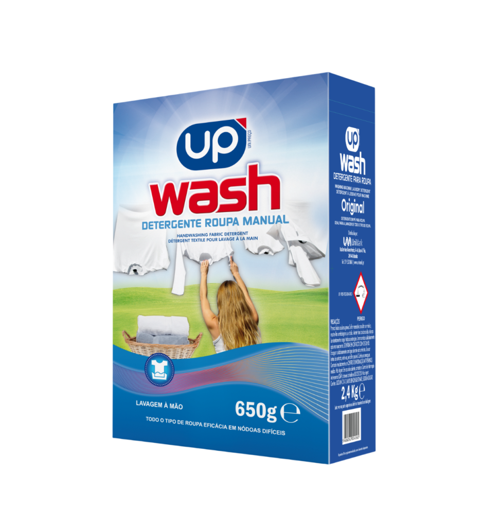 Detergente Roupa Pó Manual UP Wash 650g